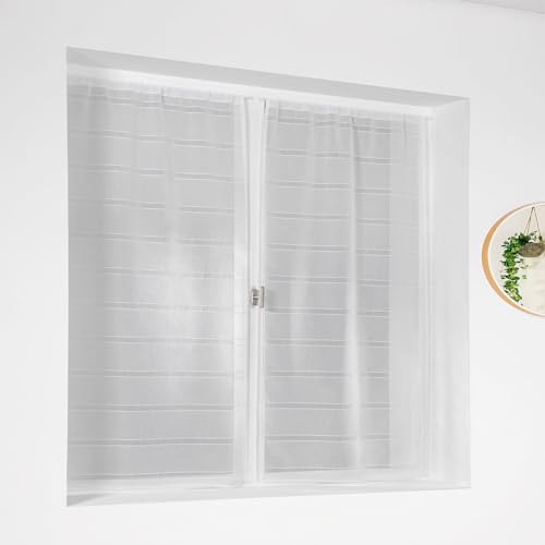 Linder - Scheibengardine, 1 Paar, Polyester, 55 x 120 cm, naturfarben von LINDER