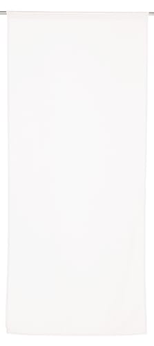 Linder Scheibengardine, Gardinenstange, Weiß Azuré – 90 x 200 cm – 100% Polyester – Öko-TEX – gewebt und gefärbt in Frankreich – Kollektion Etamine gefrostet von LINDER