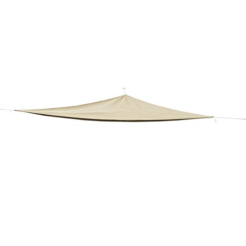 Linder Sonnensegel Dreieck 3,6x3,6x3,6m Polyester versch. Farben Sonnenschutz Terrasse, Farbe:beige von LINDER