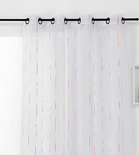 Linder Vorhang, Mehrfarbig, 140 x 270 cm von LINDER