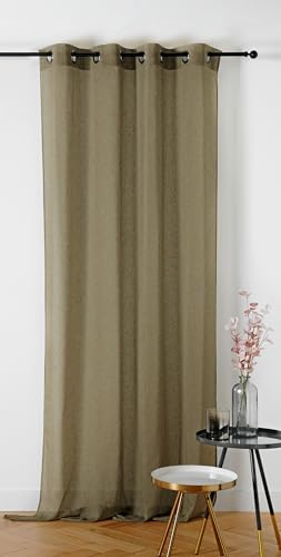 Linder Vorhang Chambray mit Ösen, 240 x 240 cm, Grün von LINDER