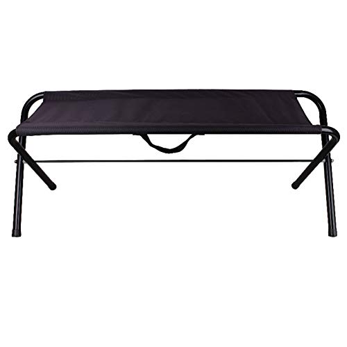 Linder Zweisitzer Festival 108x31x38cm faltbar schwarz Camping Bank Polyester bis 100kg von LINDER