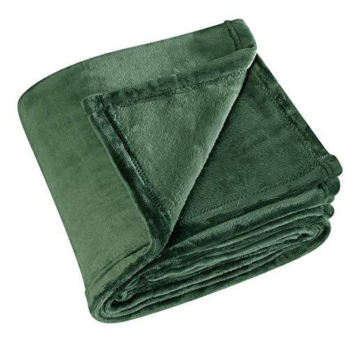 Linder kuschelweiche Decke, Polyester, Grün, 130 x 180 cm von LINDER