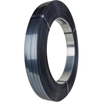 Stahlband, gebläut + gewachst, 19 mm x 388 lfm., Kern-Ø 406 mm, Stärke 0,50 mm, Scheibenwicklung von LINDER