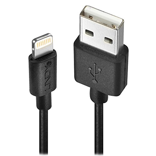 LINDY 31319 0.5m USB Typ A an Lightning Kabel, schwarz LINDY 31319 0.5m USB Typ A an Lightning Kabel, schwarz von LINDY