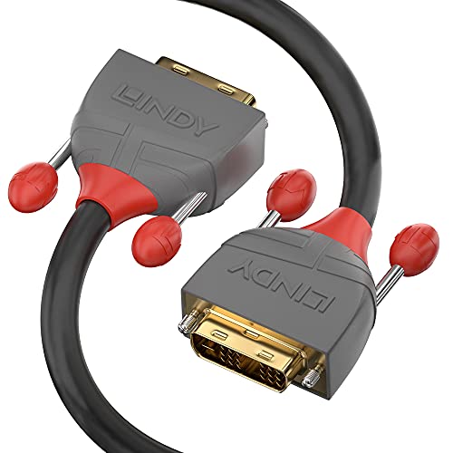 LINDY 36220 0.5m DVI-D Dual Link Kabel, Anthra Line von LINDY