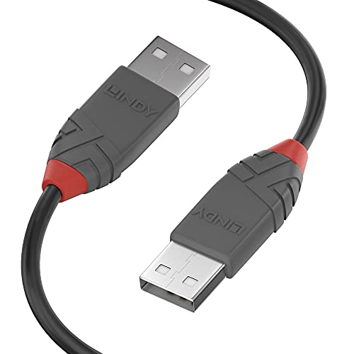 LINDY 36690 0.2m USB 2.0 Typ A Kabel, Anthra Line, anthrazit von LINDY