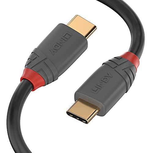 LINDY 36872 2m USB 2.0 Typ C Kabel 3A, Anthra Line, Anthrazit von LINDY