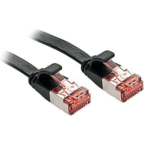 LINDY 47570 RJ45 Netzwerkkabel, Patchkabel CAT 6 U/FTP 0.30m Schwarz 1St. von LINDY