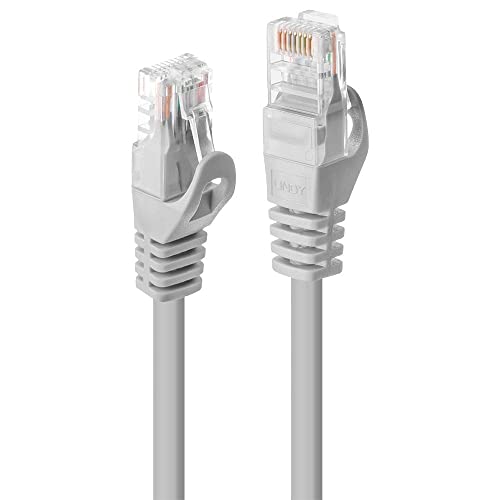 LINDY 48360 RJ45 Netzwerkkabel, Patchkabel CAT 5e U/UTP 30.00cm Grau,1 Stück von LINDY