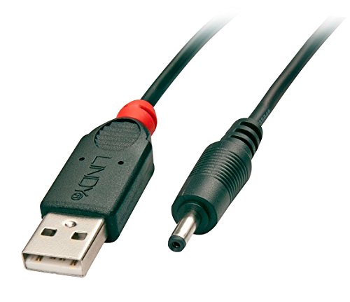 LINDY 70265 - Kabel USB A Stecker auf DC Stecker Adapter, DC Stecker 2.5mm/0.7mm von LINDY