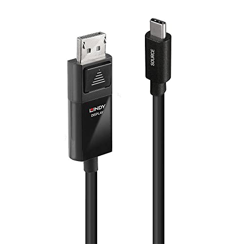 LINDY USB-Kabel USB-C® Stecker, DisplayPort Stecker 3m Schwarz 43343 von LINDY