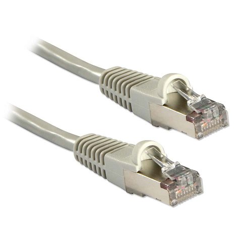 LINDY CAT5e 0,5 m Gigabit FTP, snagless, Netzwerkkabel, grau von LINDY
