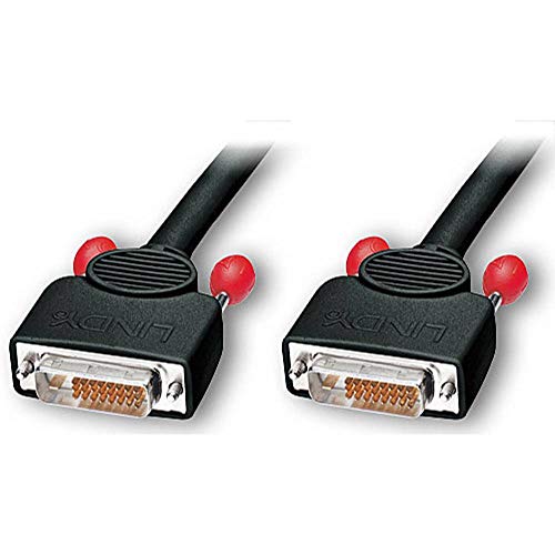 LINDY DVI Anschlusskabel DVI-D 24+1pol. Stecker, DVI-D 24+1pol. Stecker 10.00m Schwarz 41285 DVI-Kab von LINDY