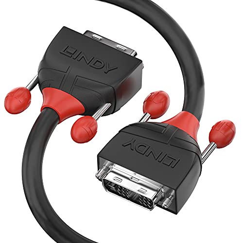 Lindy DVI-D Dual Link Kabel Black Line 2m, Weiß Lack Eiche Sonoma Spiegel, 2 m von LINDY