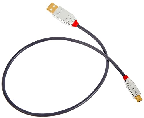 LINDY USB 2.0 Kabel Typ A/Mini-B Cromo Line m/0.5m LINDY USB 2.0 Kabel Typ A/Mini-B Cromo Line m/0.5m von LINDY