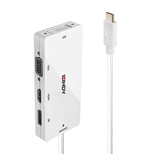 LINDY USB-C®, DisplayPort, VGA Konverter [1x USB-C® Stecker - 1x DisplayPort Buchse, DVI-Buchse 24 von LINDY