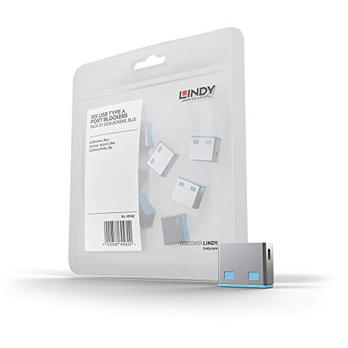 LINDY 40462 10 USB Portschlösser blau ohne schlüssel von LINDY
