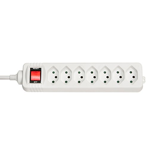 Lindy 73168 Steckdosenleiste Schweiz mit Schalter 7 Steckdosen von LINDY
