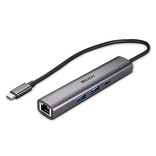 Lindy USB 3.2 Gen 2 Typ C Hub & Gigabit Ethernet Konverter Lindy USB 3.2 Gen 2 Typ C Hub & Gigabit Ethernet Konverter von LINDY