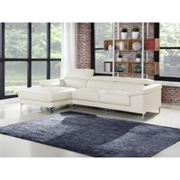 Ecksofa - Ecke Links - Leder - Weiß - SOLANGE von Vente-unique