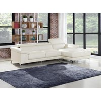Ecksofa - Ecke Rechts - Leder - Weiß - SOLANGE von Vente-unique