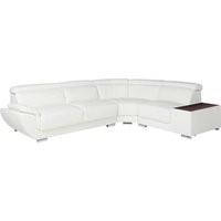 Ecksofa Leder - Ecke Rechts - Weiß - NAHIA von LINEA SOFA