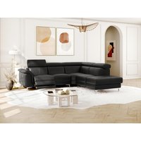 Relaxsofa Leder Ecksofa elektrisch - Ecke Rechts - Schwarz - SITIA von Kauf-unique