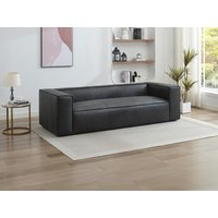 Sofa 3-Sitzer - Leder - Schwarz - ESTELLE von LINEA SOFA