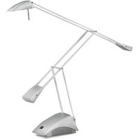 Linea Verdace Lighting - Linea Verdace ell Schreibtisch-Arbeitslampe, silberfarbene Gy6,35-Glühlampe von LINEA VERDACE LIGHTING