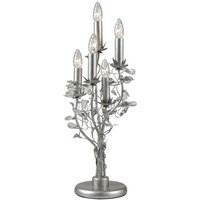 Linea Verdace Michelan 5-flammige Tischlampe Silber gebürstet von LINEA VERDACE LIGHTING