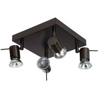 Linea Verdace penna 4 Lichtstrahler Cluster Bronze von LINEA VERDACE LIGHTING