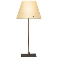 Linea Verdace Lighting - Linea Verdace virgin Tischlampe mit rundem konischem Schirm Bernstein von LINEA VERDACE LIGHTING