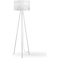 Dreibein-Stehlampe aus weißem Metall cm. 40 x 146 Std von LINEA ZERO