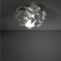 Einflammige CLOUD Silver Deckenleuchte Durchmesser 60x H28 cm von LINEA ZERO