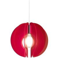 Suspendierung Sirio fluoreszierendes Rot in verchromtem Metall Cm. 40 x 40 Std Suspendierung Sirio fluoreszierendes Rot in verchromtem Metall Cm. 40 x 40 Std von LINEA ZERO