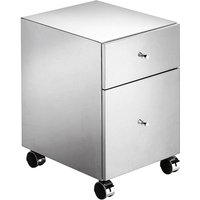 Lineabeta - Basis 2 Schubladen und Runner-Räder aus glänzendem Stahl Lineabeta - Basis 2 Schubladen und Runner-Räder aus glänzendem Stahl von LINEABETA