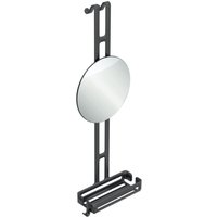 Lineabeta - Duschregal zum Aufhängen Draht mit Ablage und Spiegel schwarz von LINEABETA