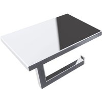Lineabeta - Grela Toilettenpapierhalter mit Handyhalterabdeckung aus poliertem Stahl von LINEABETA