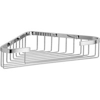 Lineabeta - Offener Eck-Duschkorb, L. 19 cm, aus poliertem Stahl von LINEABETA