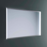 Lineabeta - Pyxis LED-Spiegel 80x80cm dimmbar mit grauem Rahmen von LINEABETA