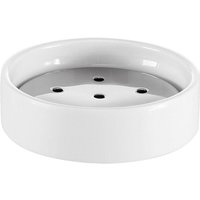 Lineabeta - Runde Seifenschale Saon aus weißem Porzellan von LINEABETA