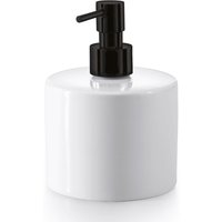 Lineabeta - Saon weißer runder Seifenspender mit mattschwarzem Spender 500 ml von LINEABETA