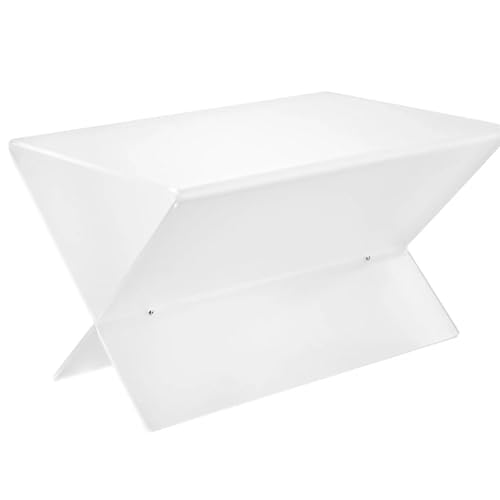 LINEE Recanati Complementi – Beistelltisch ANDORRA aus PMMA-Kunststoff, erhältlich in 4 Ausführungen – zeitgenössisches Design aus Methacrylat – Made in Italy (transparent satiniert) von LINEE
