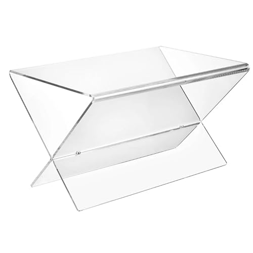 LINEE Recanati Complementi – Beistelltisch ANDORRA aus PMMA-Kunststoff, erhältlich in 4 Ausführungen – zeitgenössisches Design aus thermogeformtem Methacrylat – Made in Italy (transparent) von LINEE