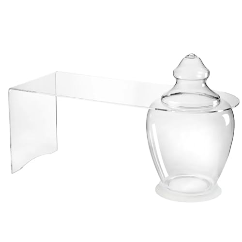 LINEE Recanati Complementi – Couchtisch Damasco, aus PMMA und Polycarbonat – skulpturales Design, inspiriert von den orientalischen Ampullen – 4 Varianten erhältlich – Made in Italy (transparent von LINEE