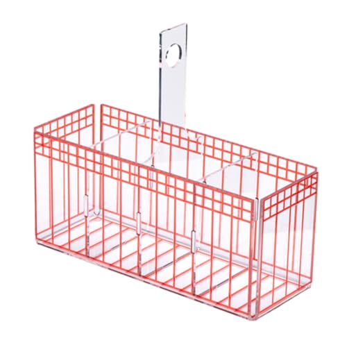 LINEE Recanati Heritage Besteckhalter, 25 x 10 x 23 cm – dekorativer Besteckkorb aus PMMA – traditionelles Design überarbeitet – Made in Italy (Rot) von LINEE