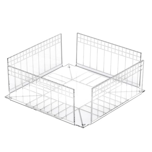 LINEE Recanati Heritage Serviettenhalter, horizontal, transparent, 22 x 22 x 8 cm – dekorativer Serviettenhalter aus PMMA – traditionelles Design überarbeitet – Made in Italy von LINEE