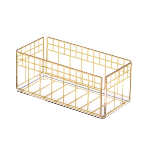 LINEE Recanati Heritage Teebeutelhalter aus PMMA, 17 x 9 x 7 cm – dekorativer Behälter für Teebeutel – traditionelles Design – Made in Italy (Gold) von LINEE