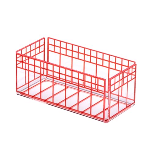 LINEE Recanati Heritage Teebeutelhalter aus PMMA, 17 x 9 x 7 cm – dekorativer Behälter für Teebeutel – traditionelles Design überarbeitet – Made in Italy (Rot) von LINEE
